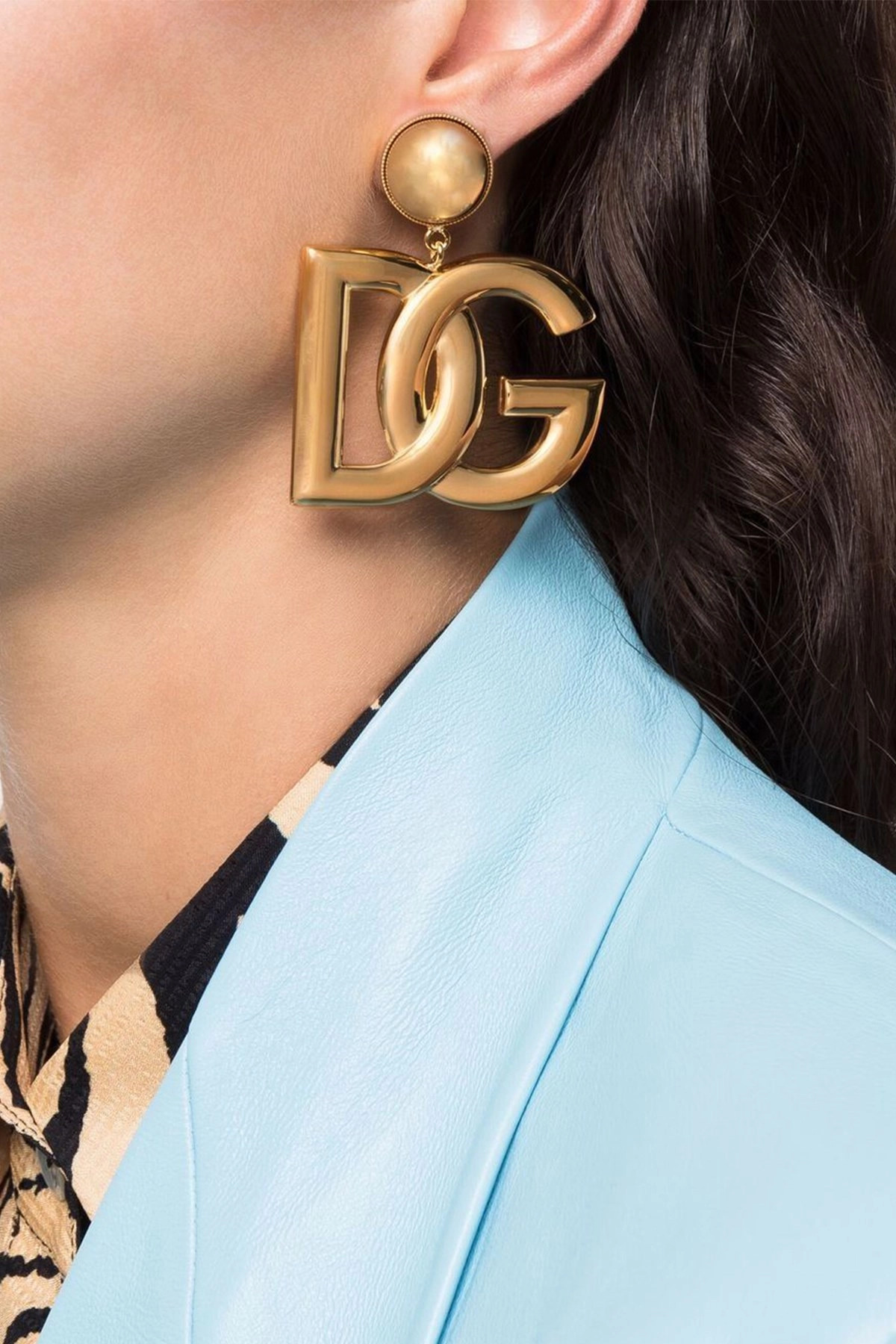 Crystal logo earrings - 2