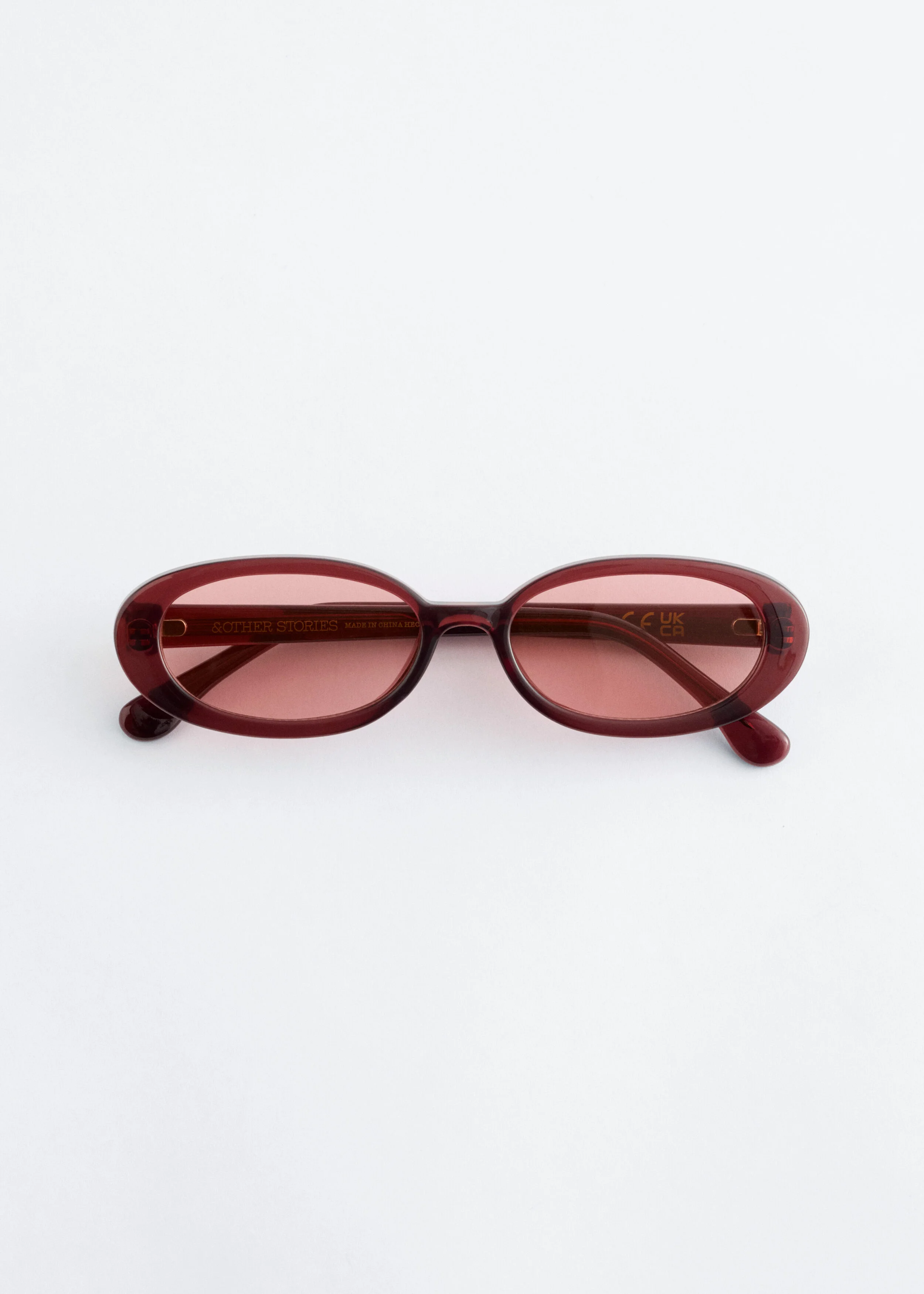 Slim Oval-Frame Sunglasses - 1