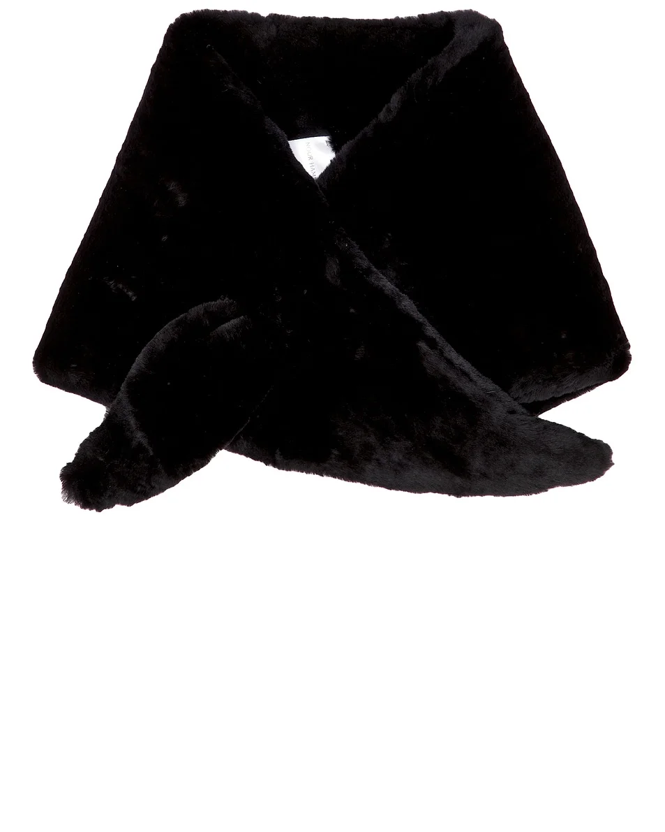 Sena Shearling Pull Scarf - 1