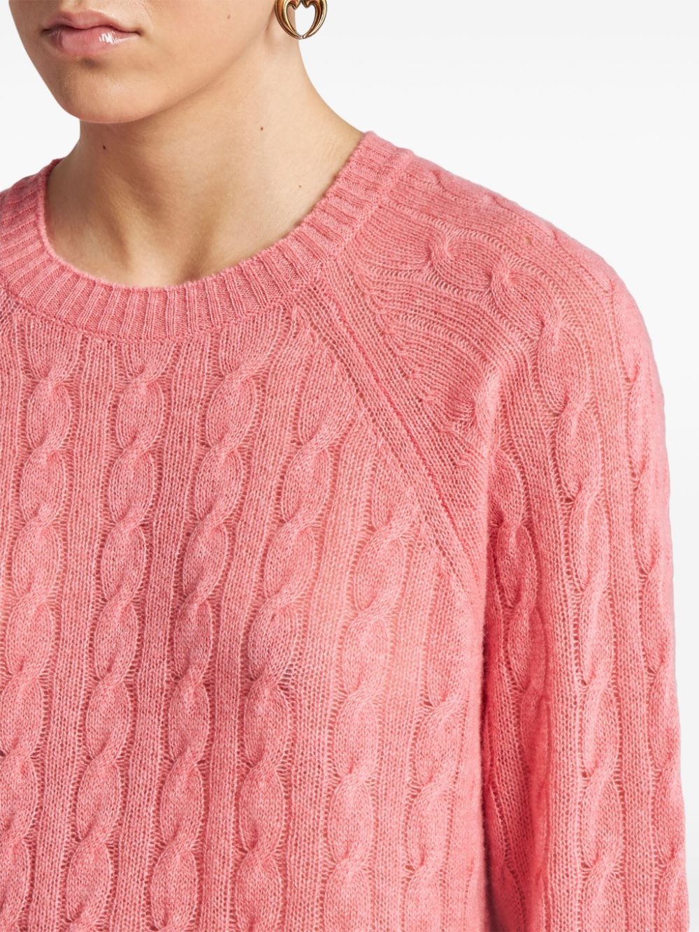 cable-knit cashmere jumper - 4