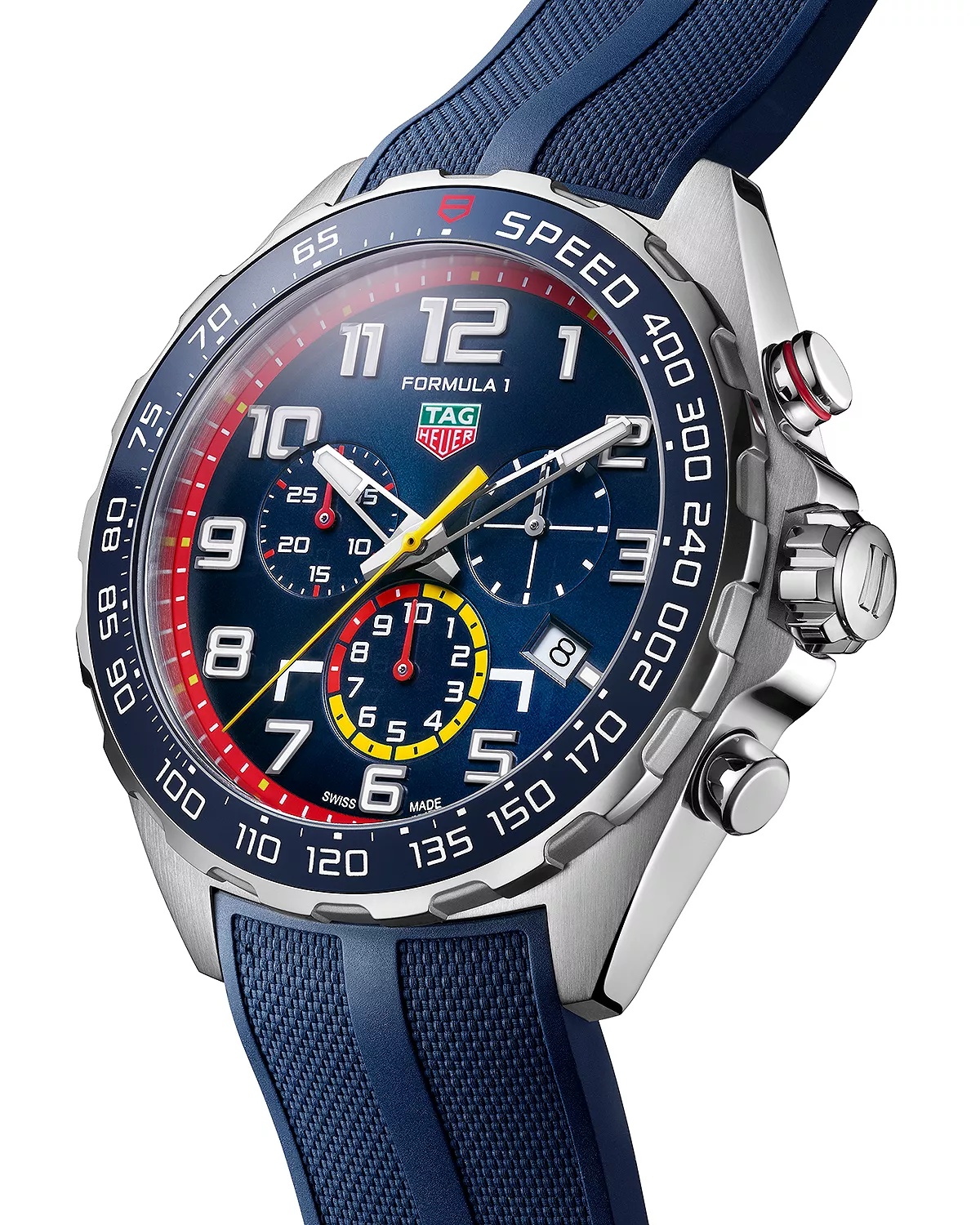 Formula 1 Red Bull Stainless Steel Rubber Strap Chronograph, 43mm - 3
