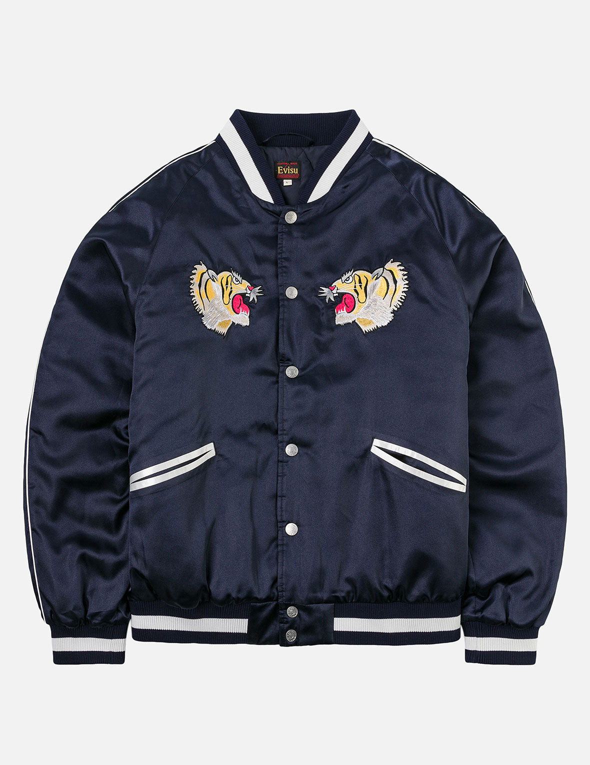 EVISU Archive Embroidery Regular Fit Padded Souvenir Jacket - 4