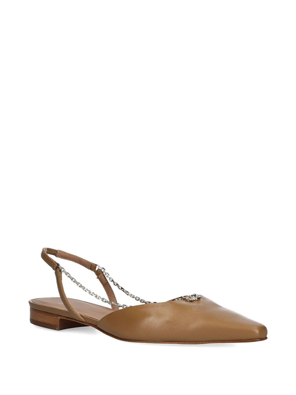 leather ballerina shoes - 2