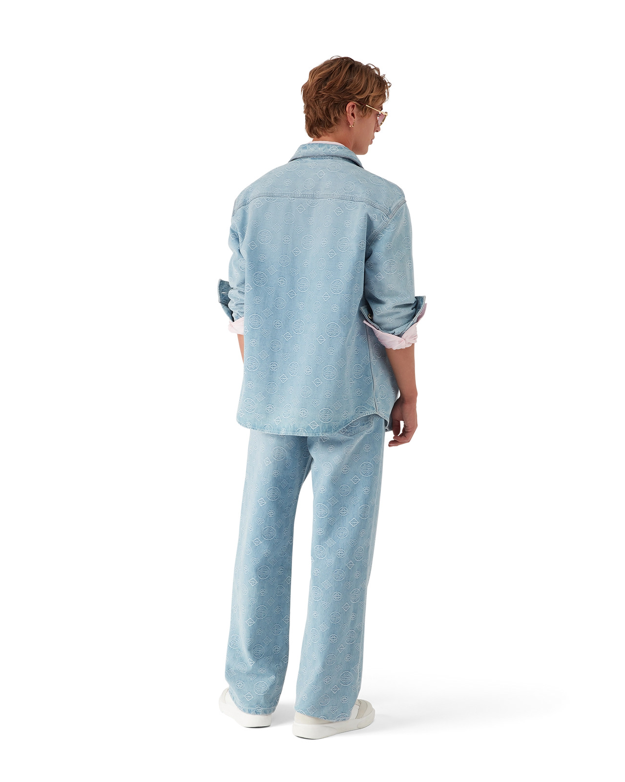 Denim Monogram Relaxed Fit Jeans | Casablanca Paris - 3