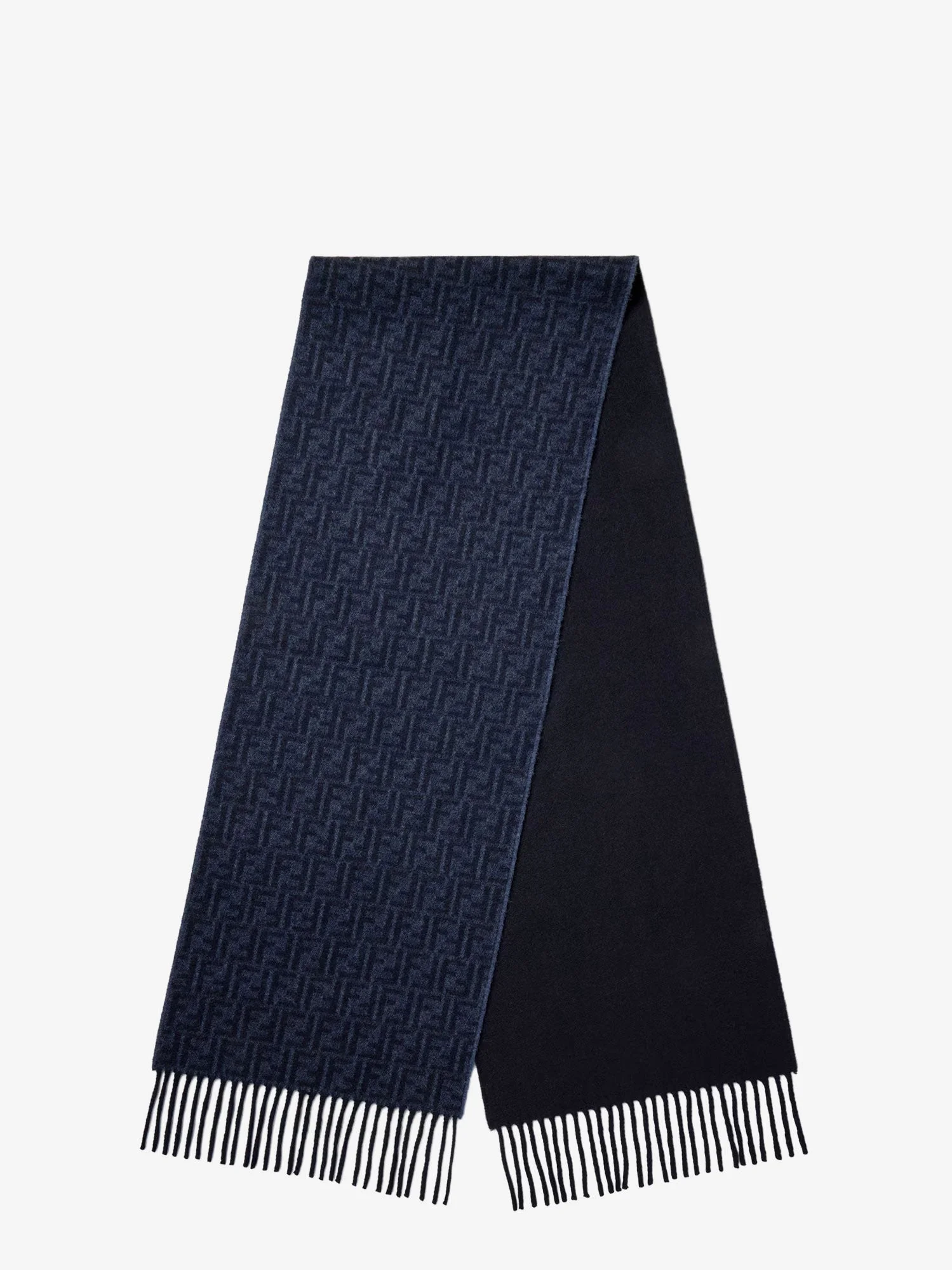 Fendi Ff Zucca Wool And Cashmere Scarf - 1