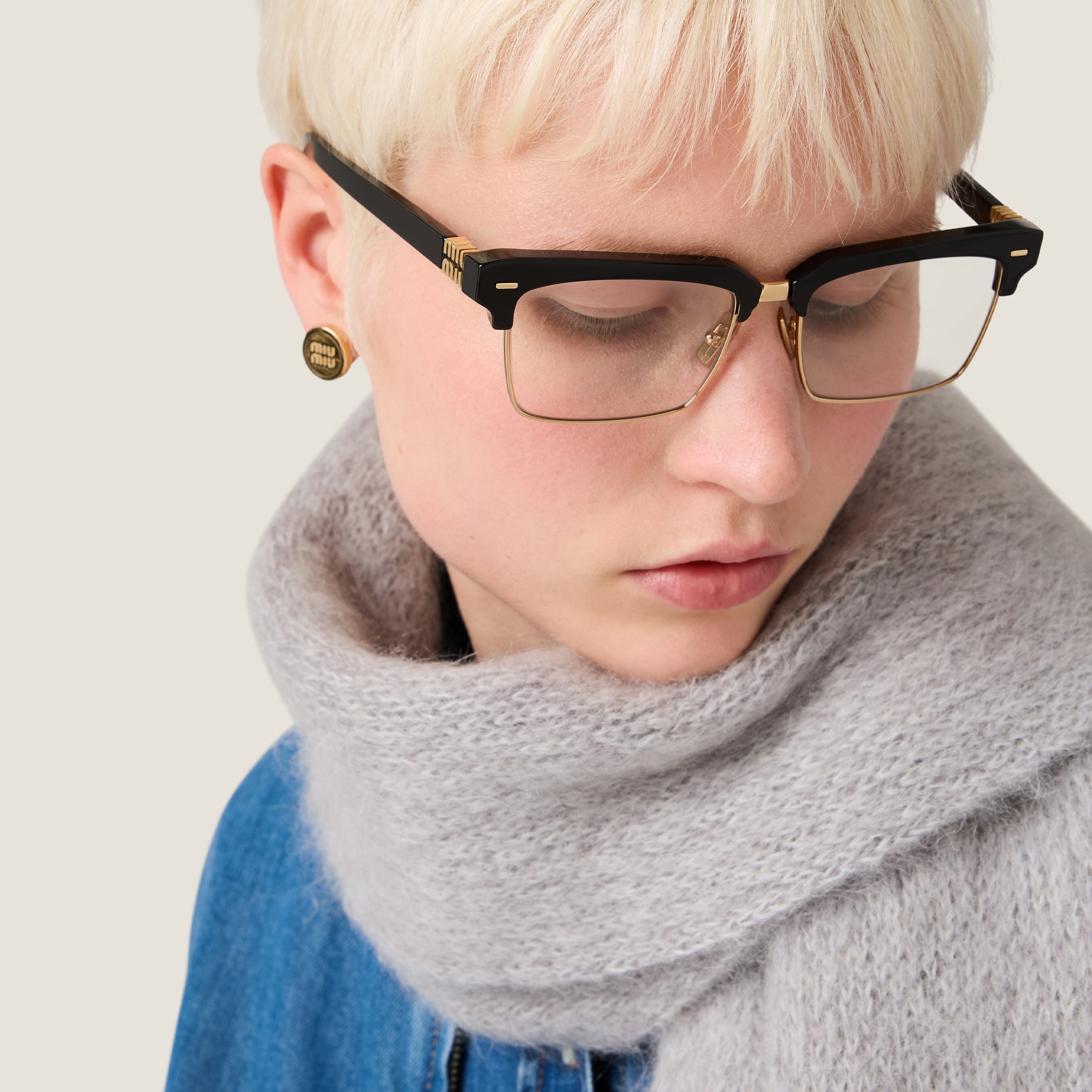 Wool and mohair scarf - 2