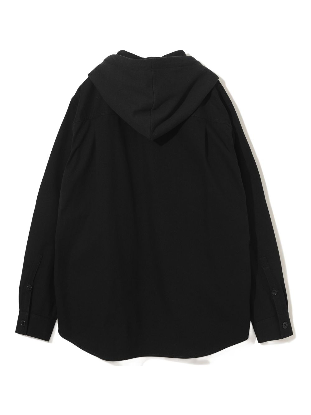 hooded zip-front shirt - 2