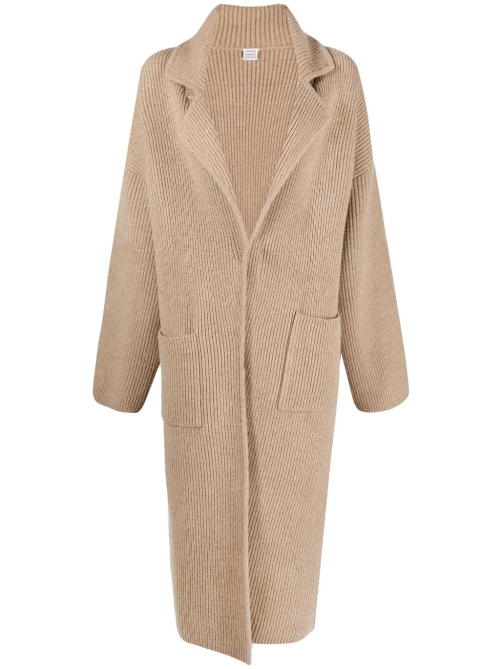 Wool blend cardigan coat - 1