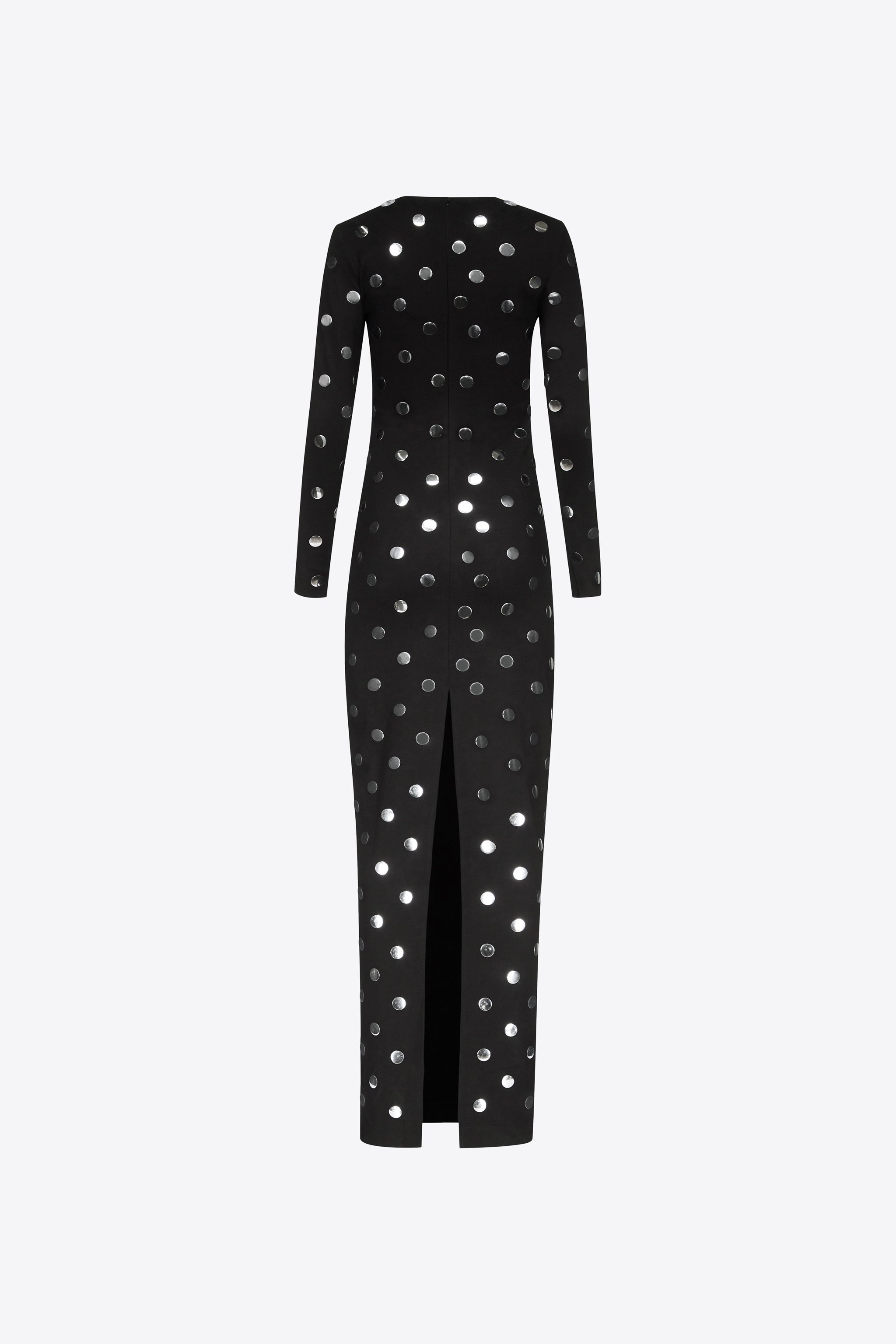 POLKA DOT LONG SLEEVE GOWN - 2