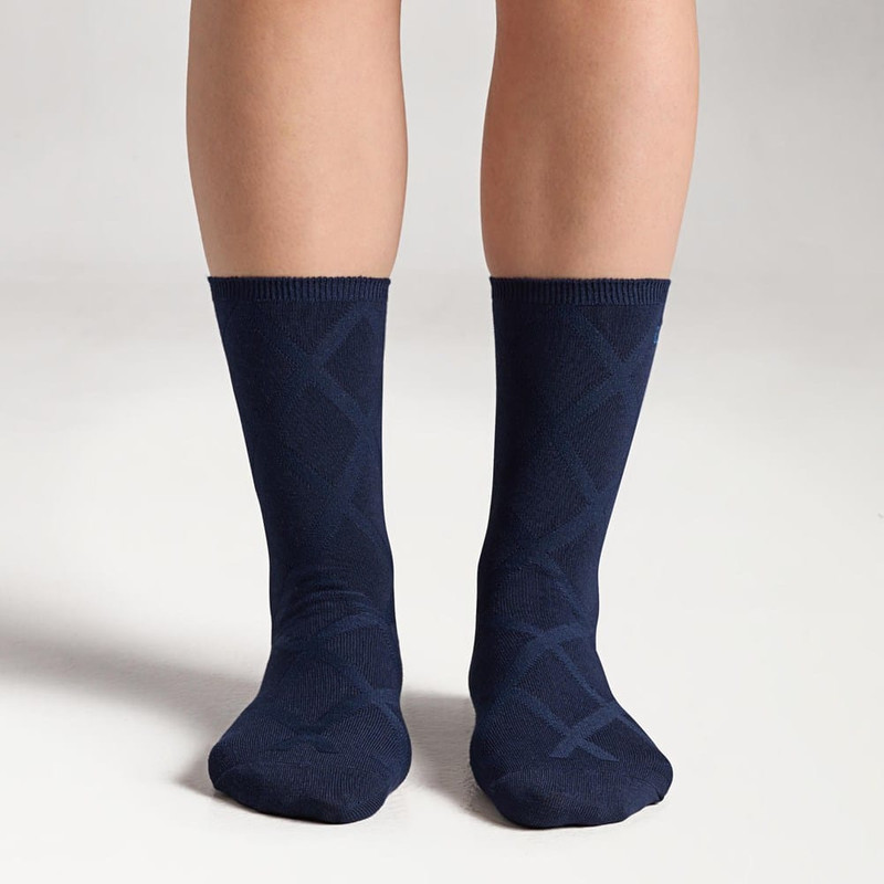 3 Pack Pointelle Argyle Crews 3