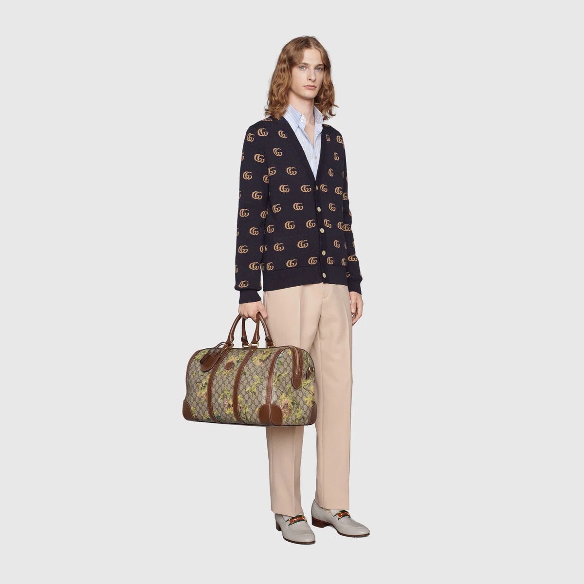 GG carnation print duffle bag - 5