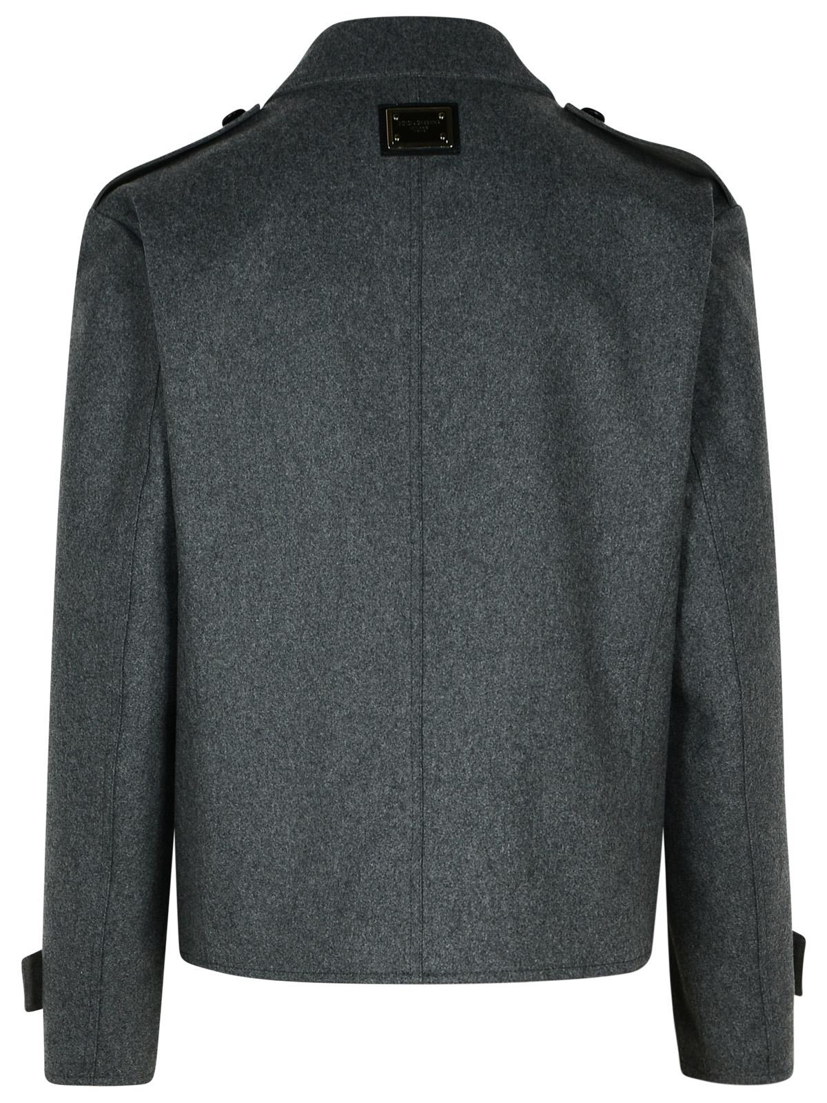 Dolce & Gabbana Grey Wool Blend Jacket Men - 3