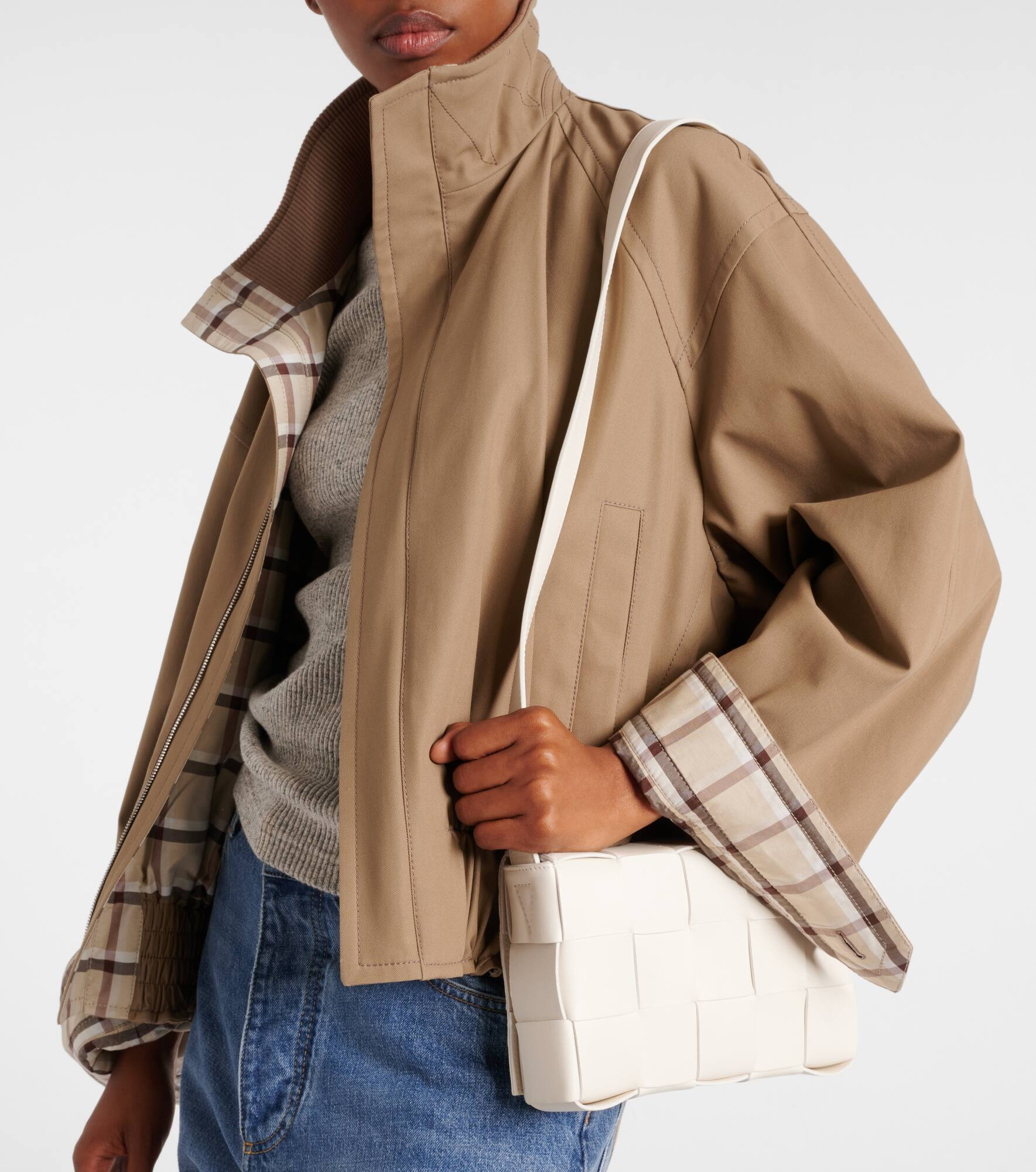 Cassette leather shoulder bag - 2