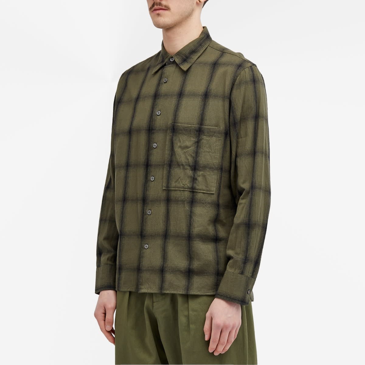 Universal Works Shadow Check Square Pocket Shirt - 2