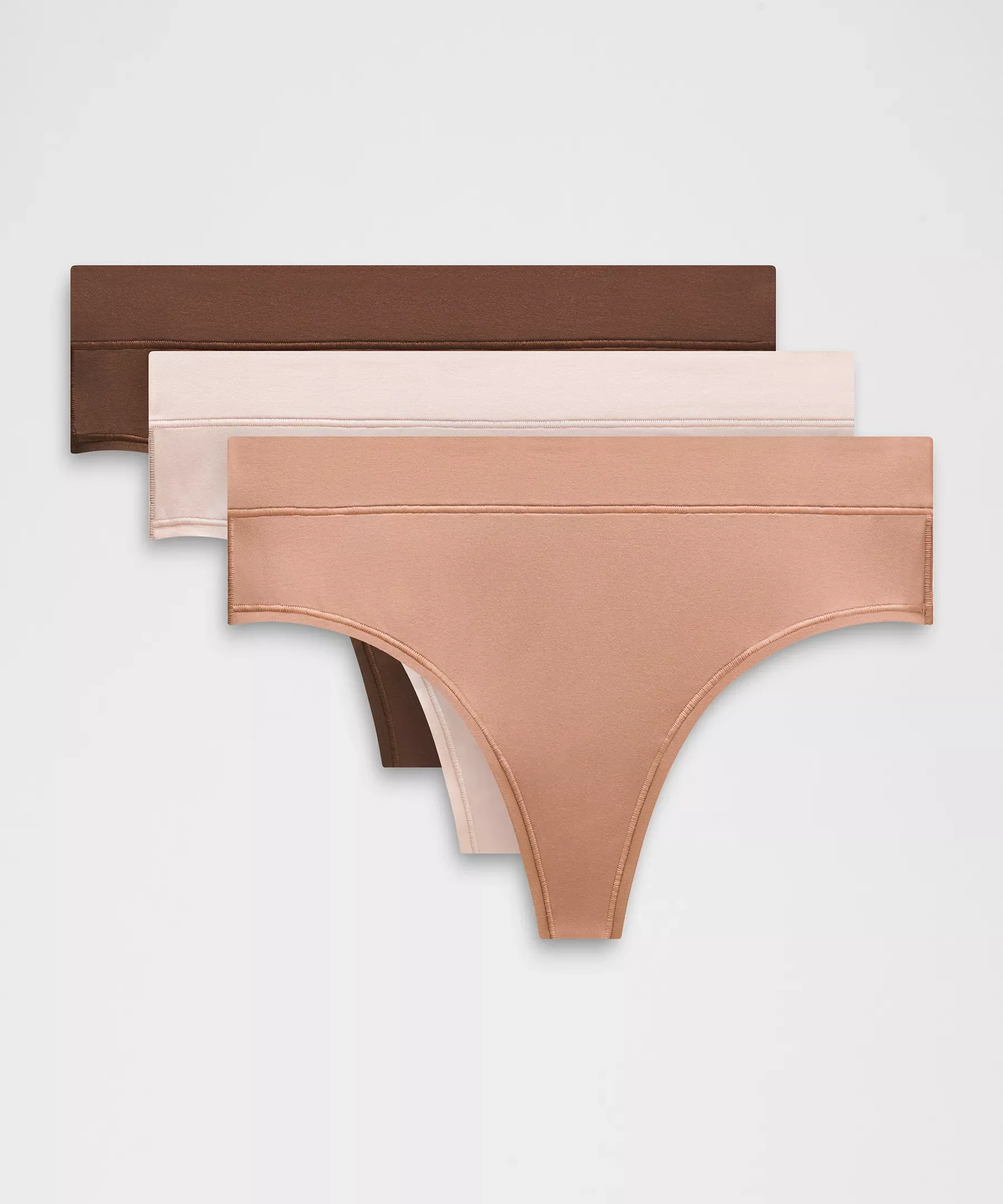 UnderEase High-Rise Thong Underwear *3 Pack - 1