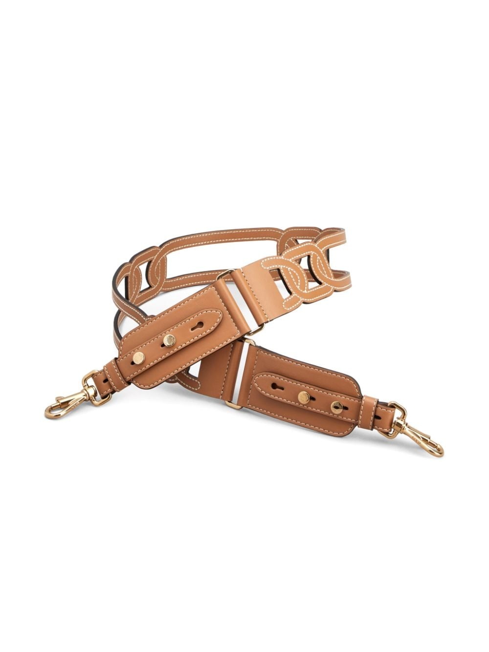 cut-out leather bag strap - 2