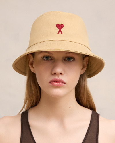 AMI Paris RED AMI DE COEUR EMBROIDERY BUCKET HAT outlook