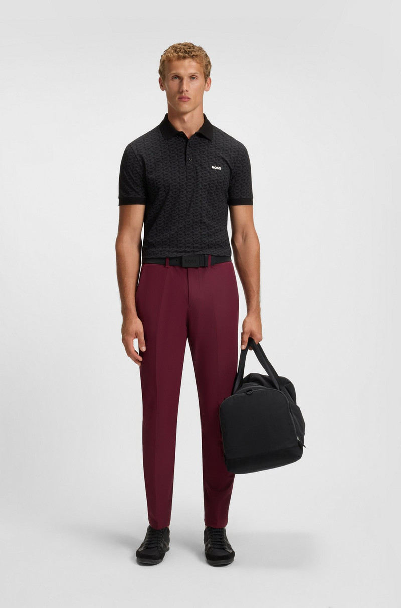 BOSS PADDY POLO SHIRT IN STRETCH COTTON WITH PRINTED PATTERN outlook