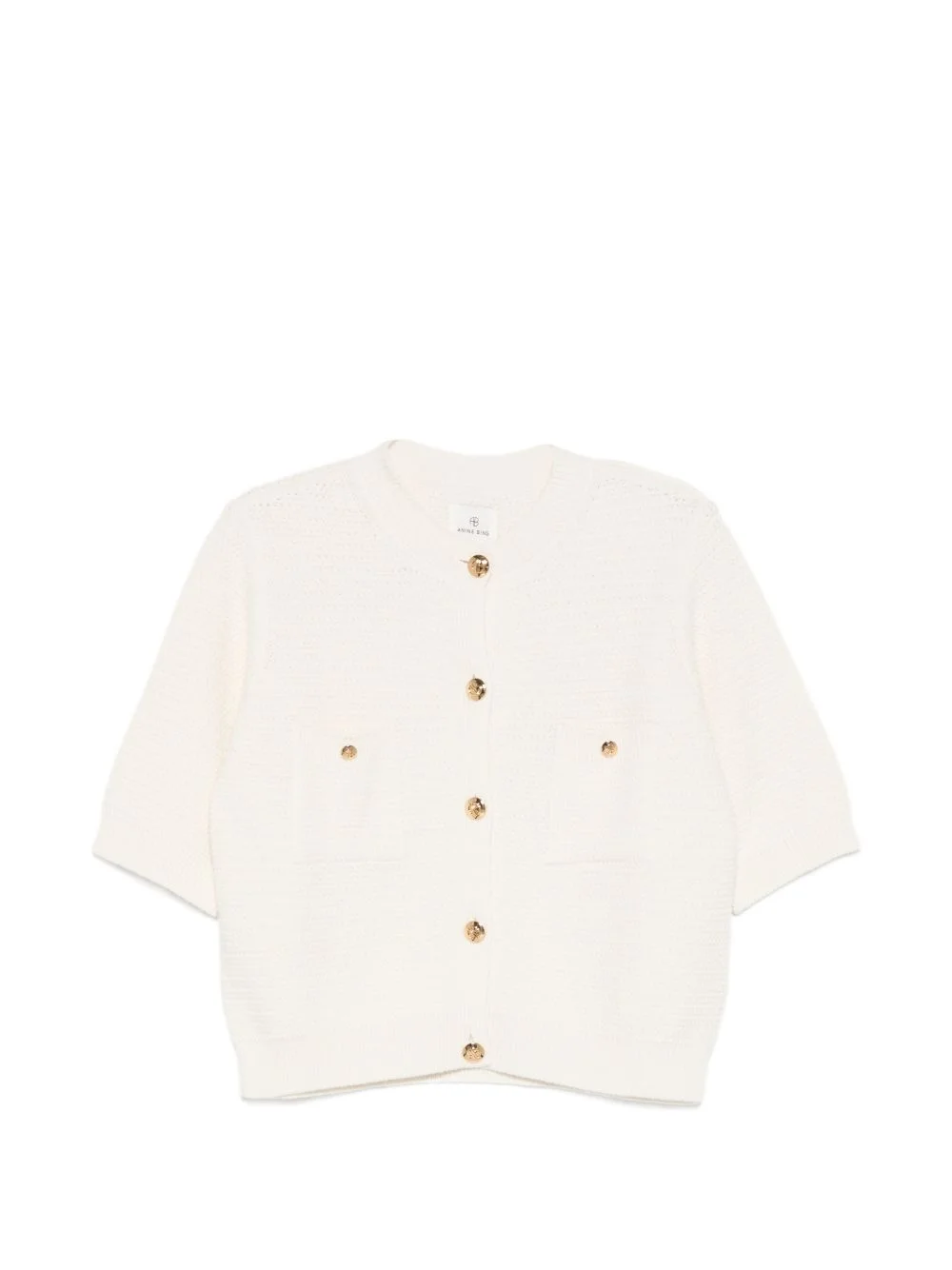 christa short-sleeve cardigan - 1