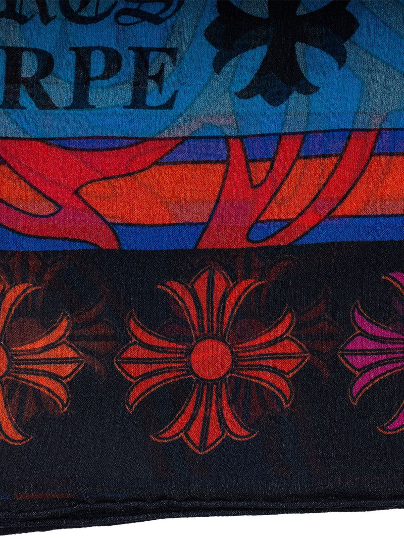 Chrome Hearts graphic-print scarf outlook