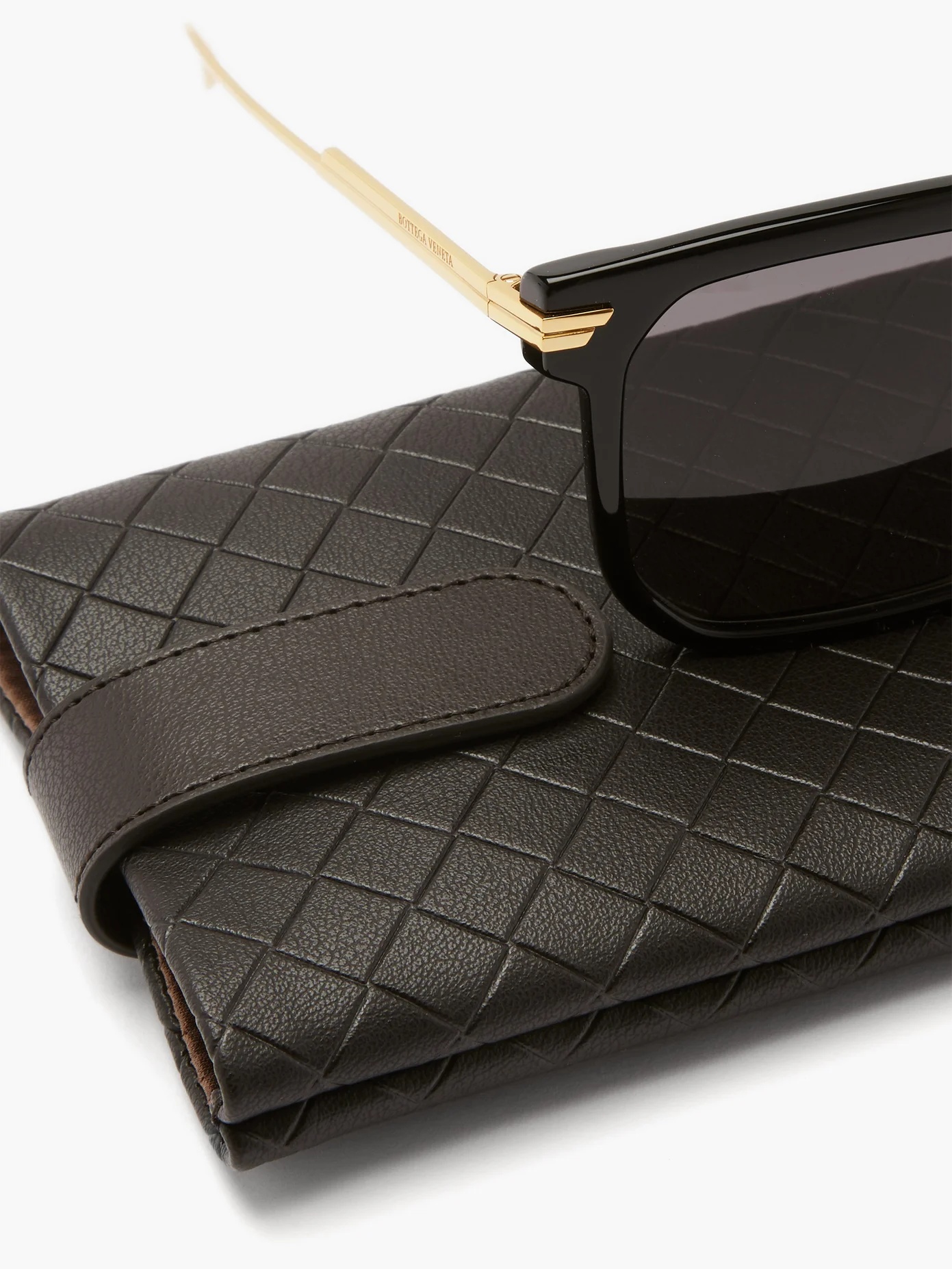 Square acetate and metal sunglasses - 5