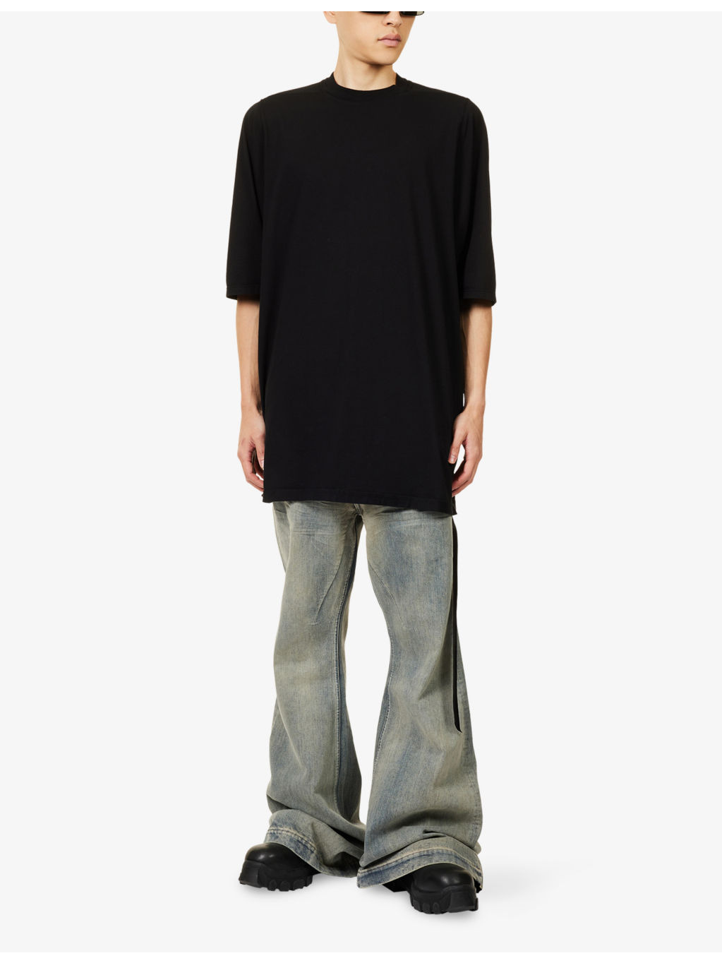 Jumbo Short-Sleeve Cotton T-Shirt - 2
