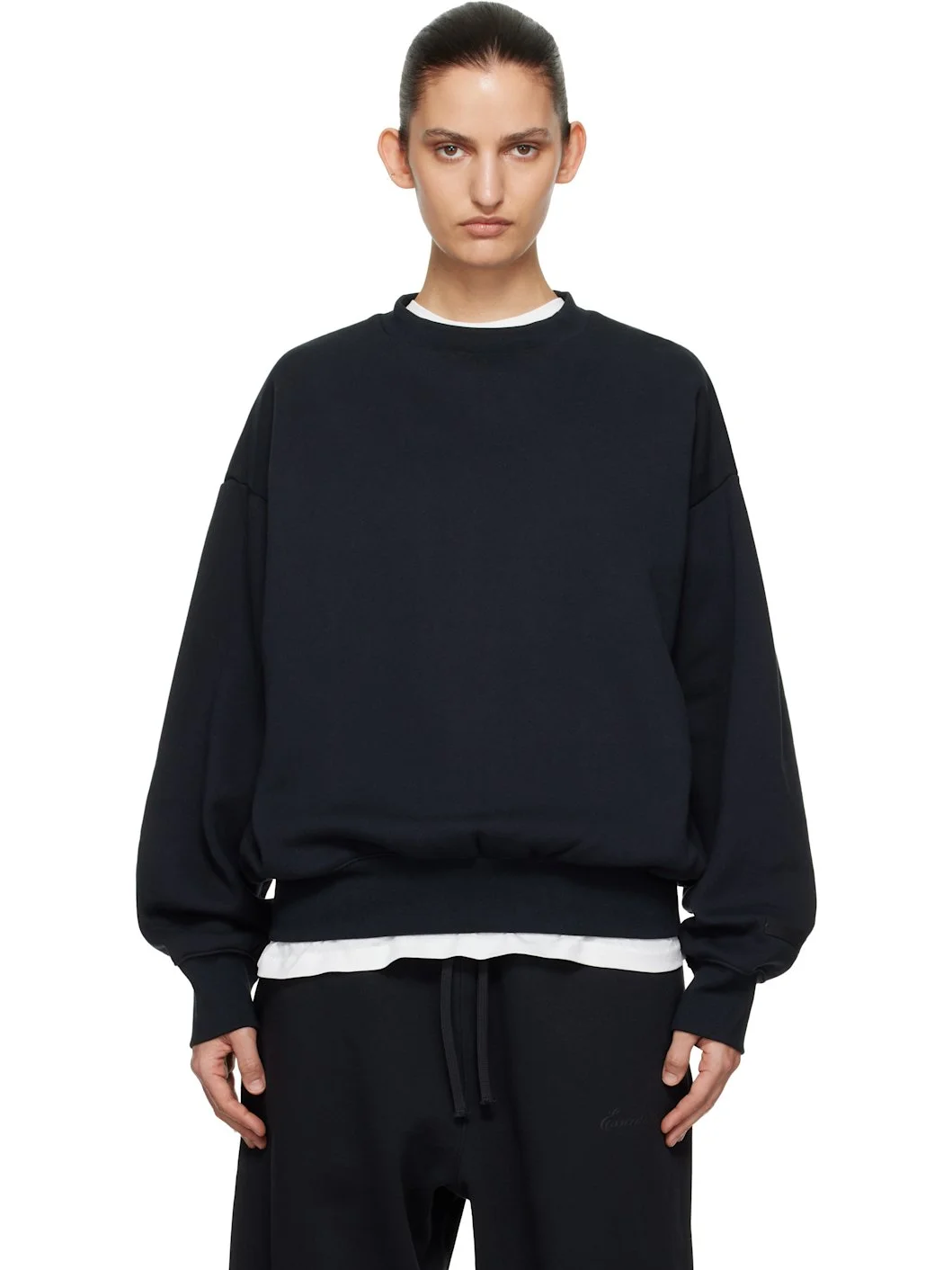 Black Classic Crewneck Sweatshirt - 1