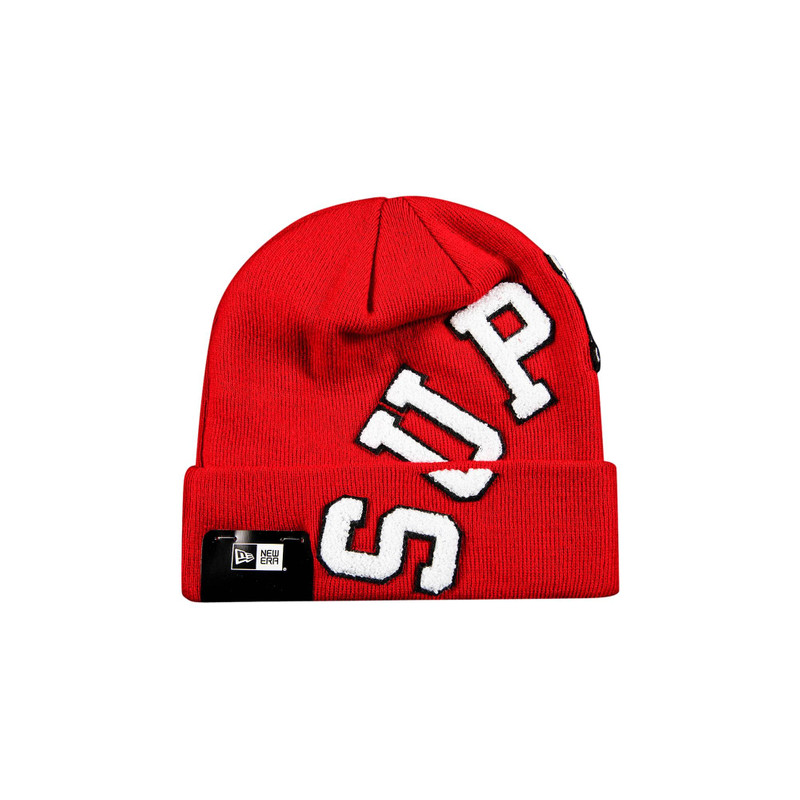 Supreme x New Era Big Arc Beanie 'Red' - 1