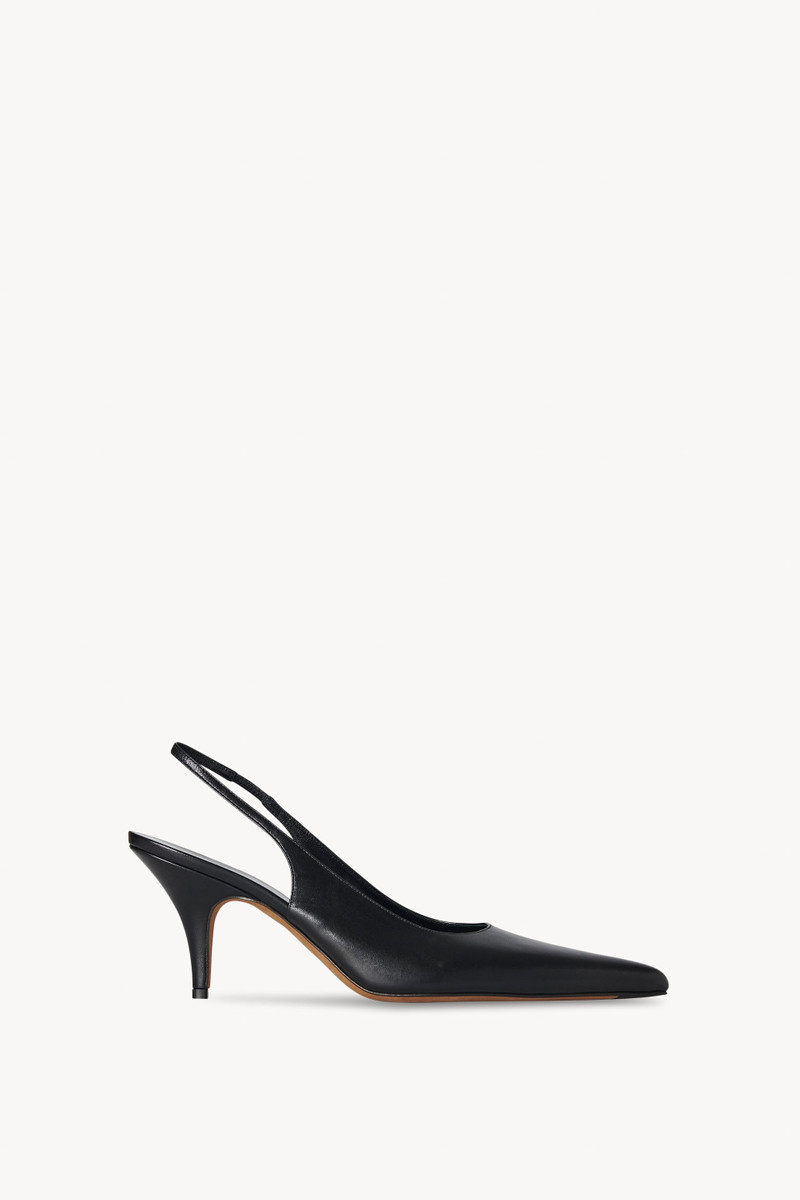 Sling Point Heel in Leather 1