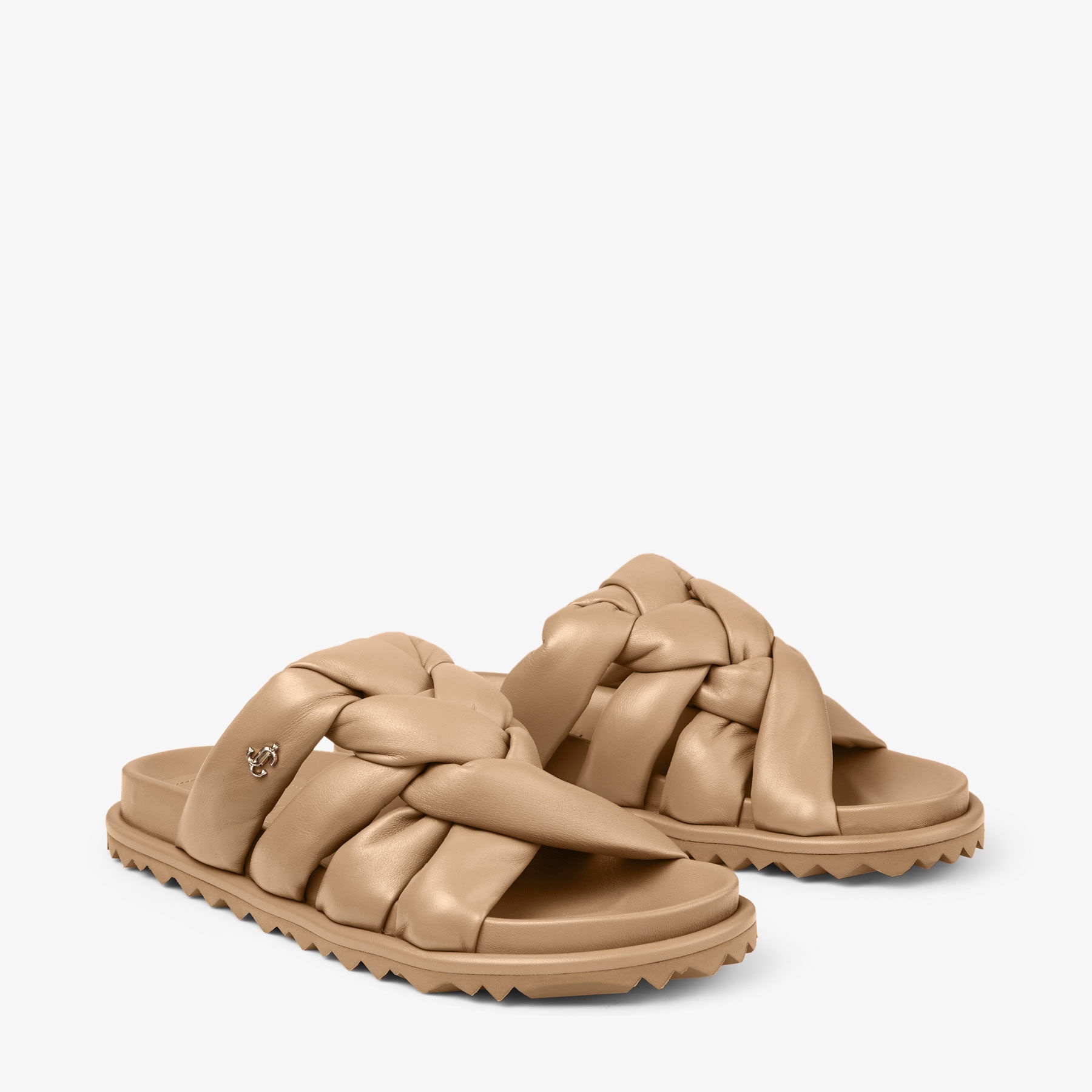 Kes Flat
Biscuit Nappa Leather Sandals - 2