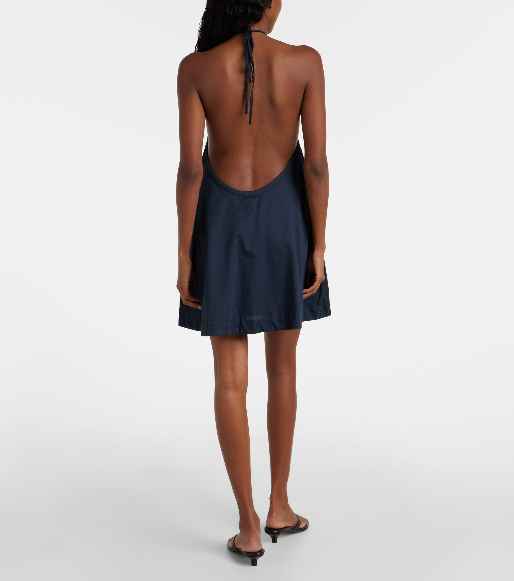 Yoko gathered cotton minidress - 3
