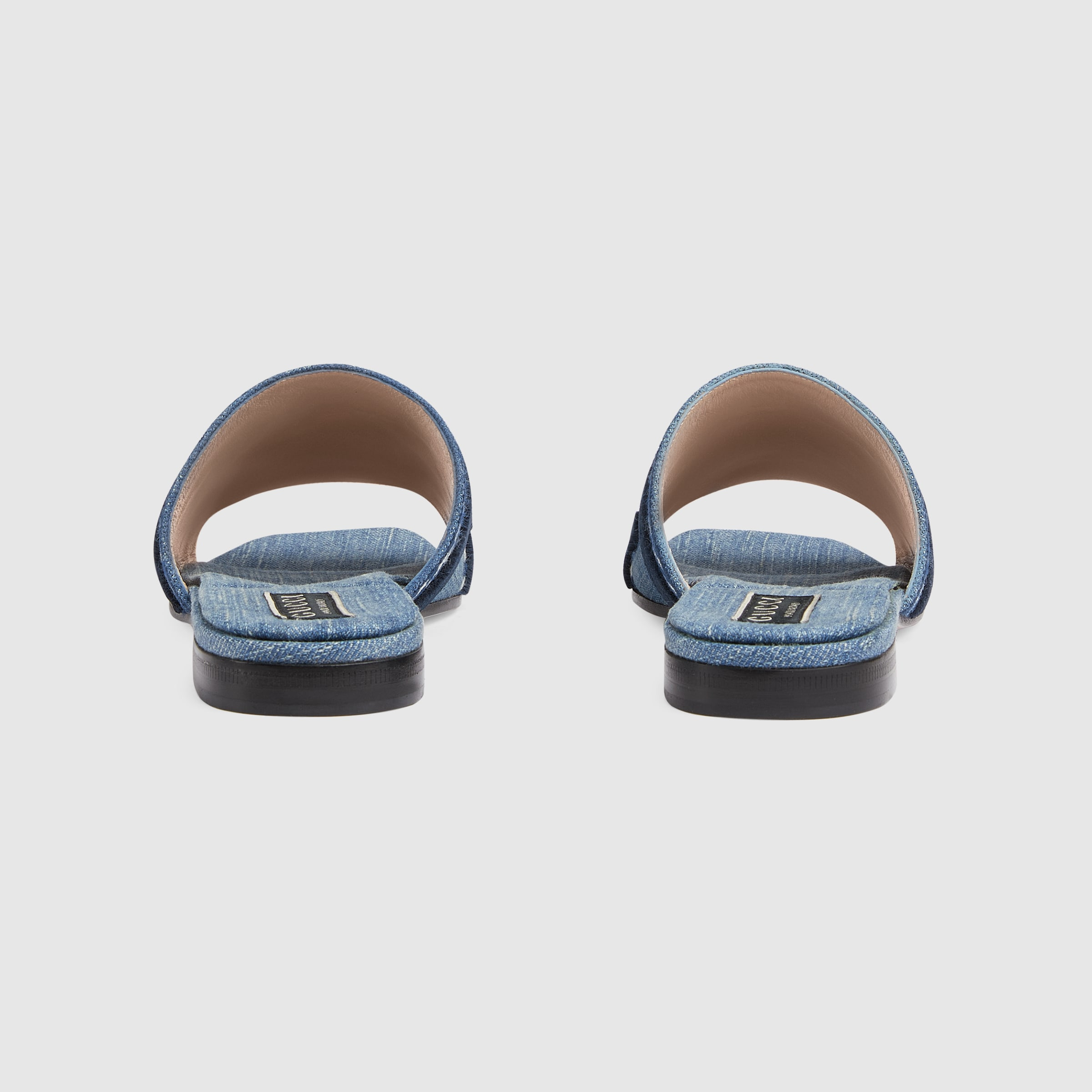 Women's slide sandal with Gucci script - 4