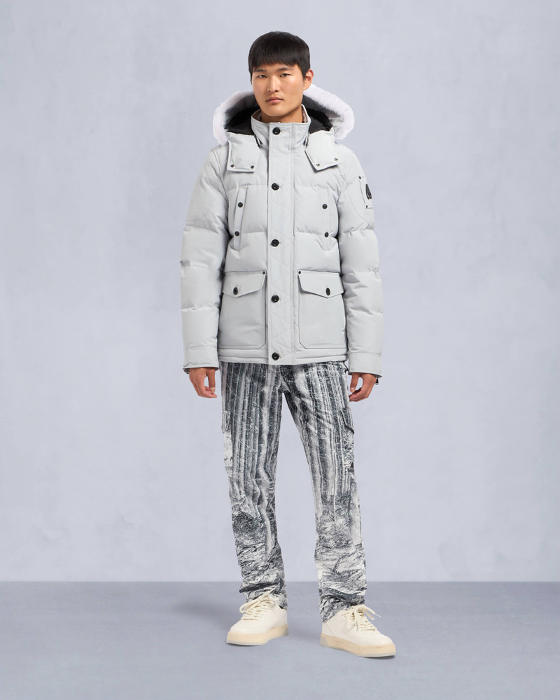 MOOSE KNUCKLES ONYX ROUND ISLAND SHEARLING TRIM JACKET outlook