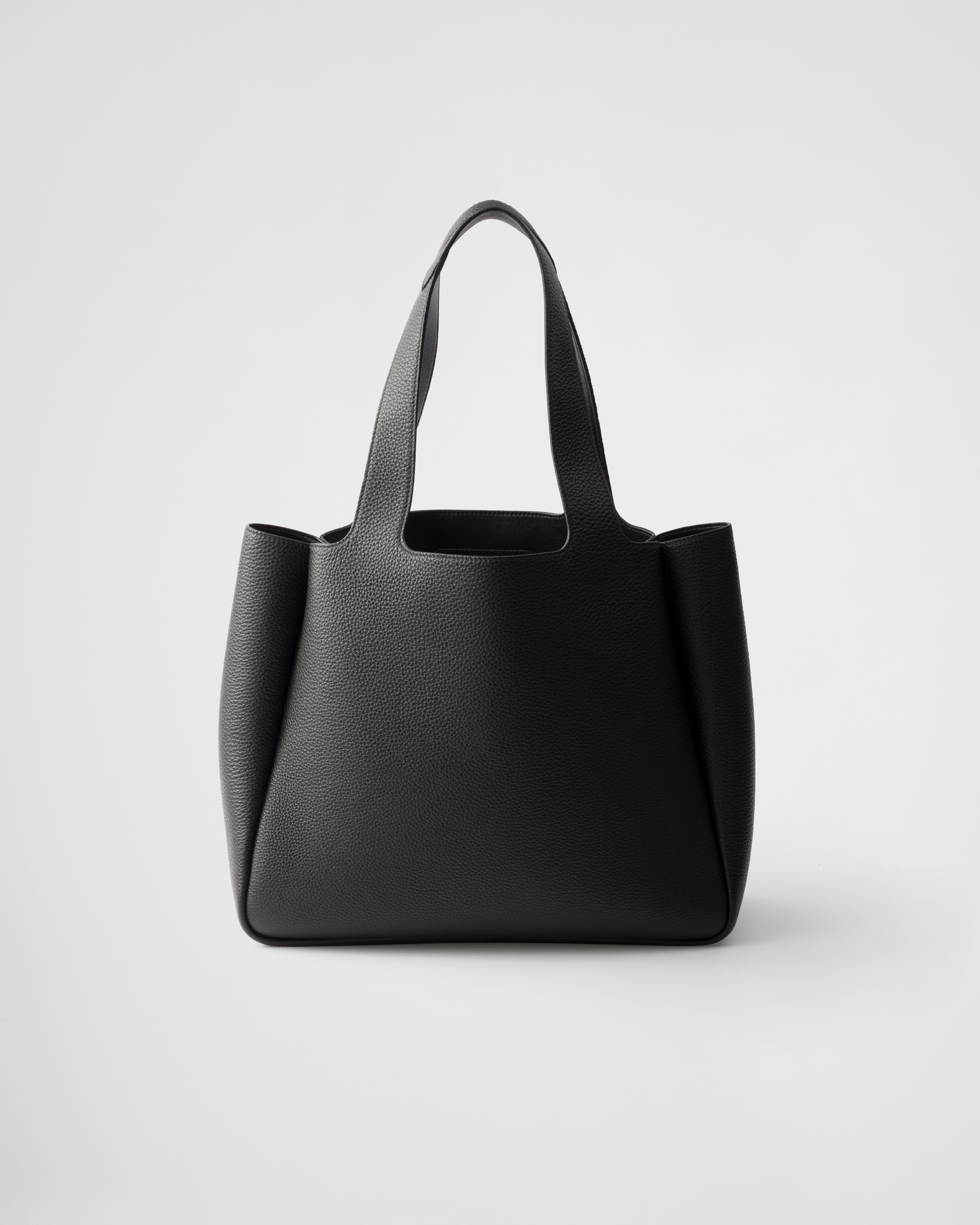 Medium leather tote bag - 3