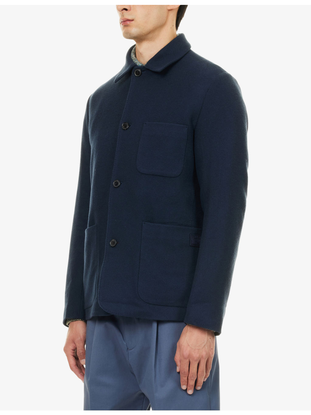 Single-Breasted Knitted Wool Jacket - 3