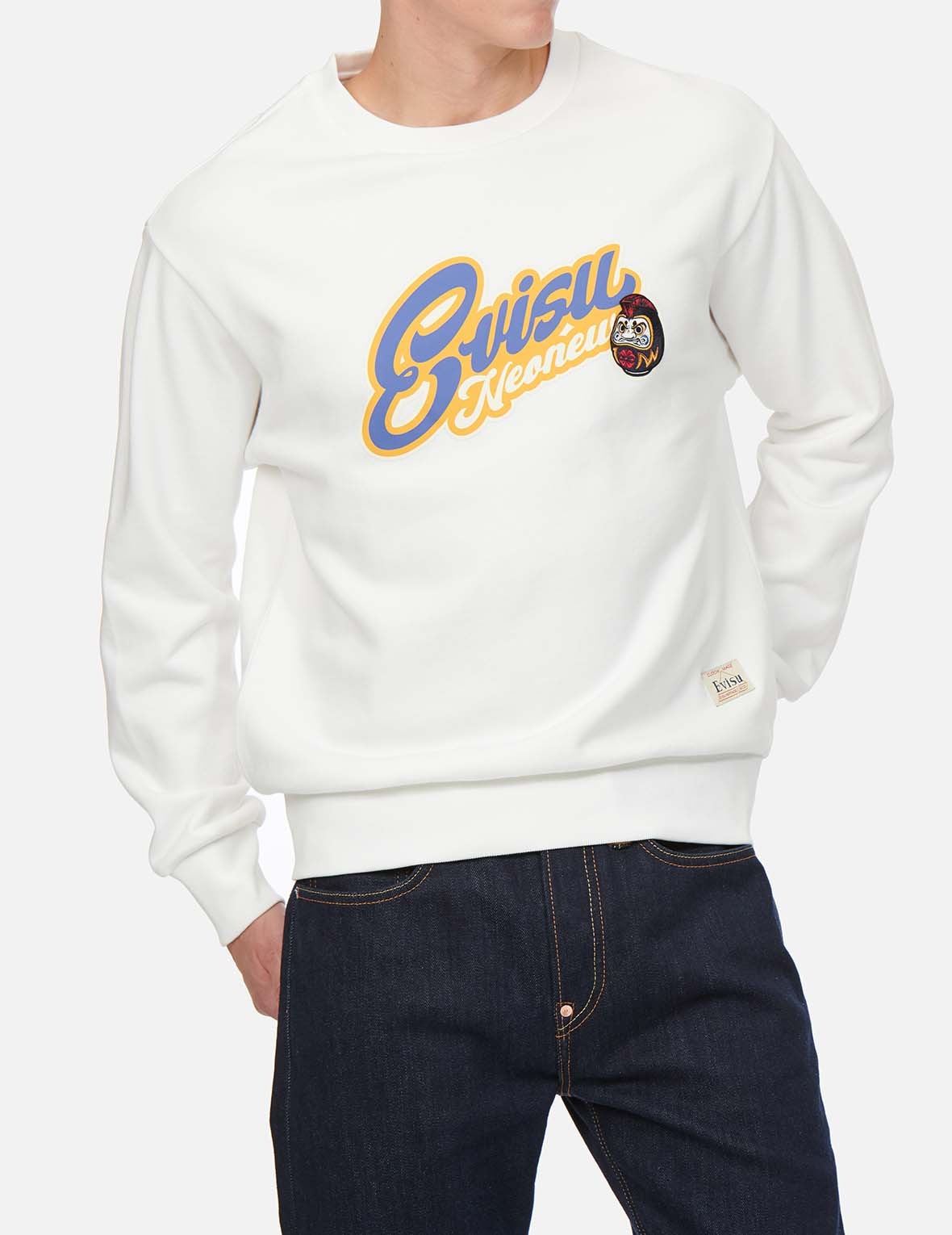CALLIGRAPHY LOGO AND DARUMA PRINT SWEATSHIRT - 3