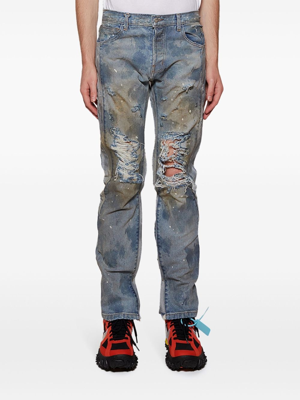 Repented tapered jeans - 3