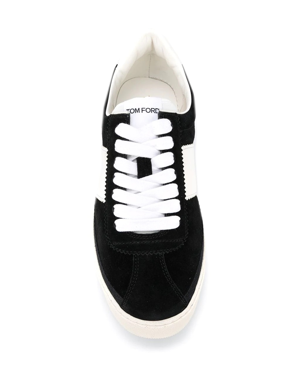 panelled low-top sneakers - 4