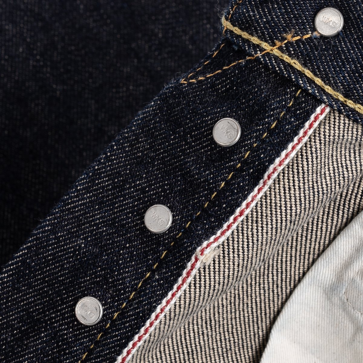 IH-888S-21 21oz Selvedge Denim Medium/High Rise Tapered Cut Jeans - Indigo - 12