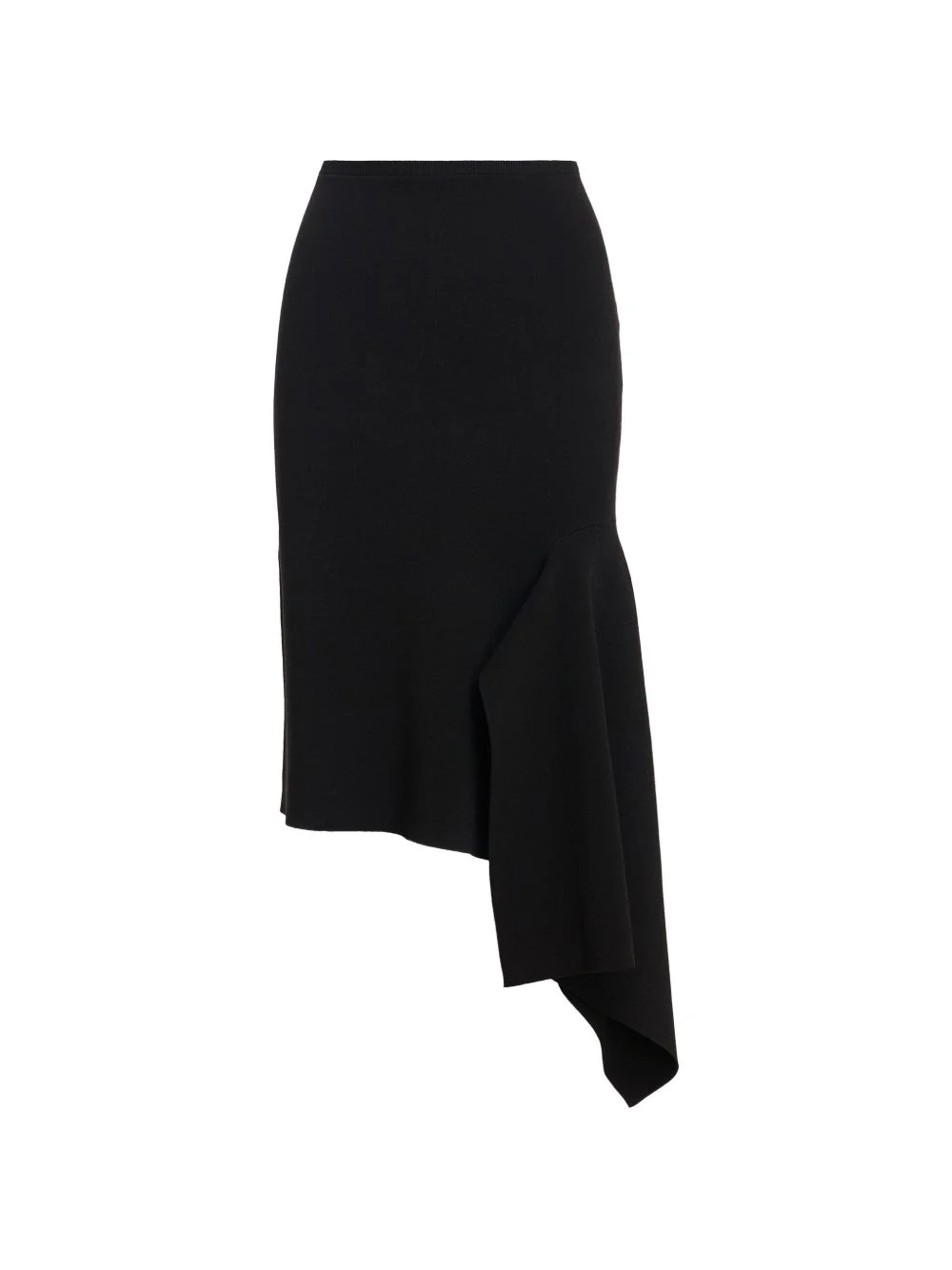 asymmetric ruffled midi skirt - 1