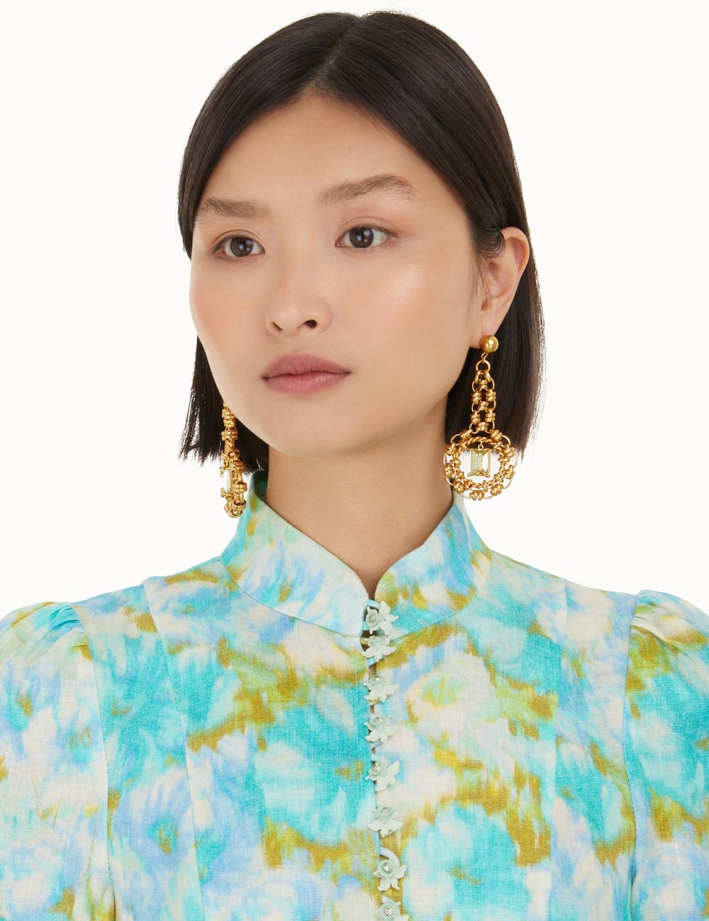CRYSTAL STATEMENT EARRINGS - 4