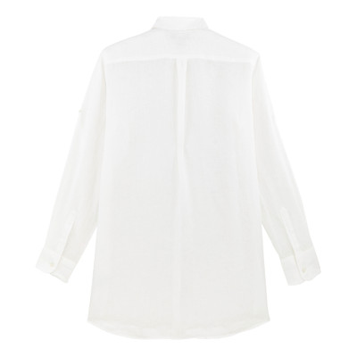 Vilebrequin Women Long Linen Shirt Solid outlook
