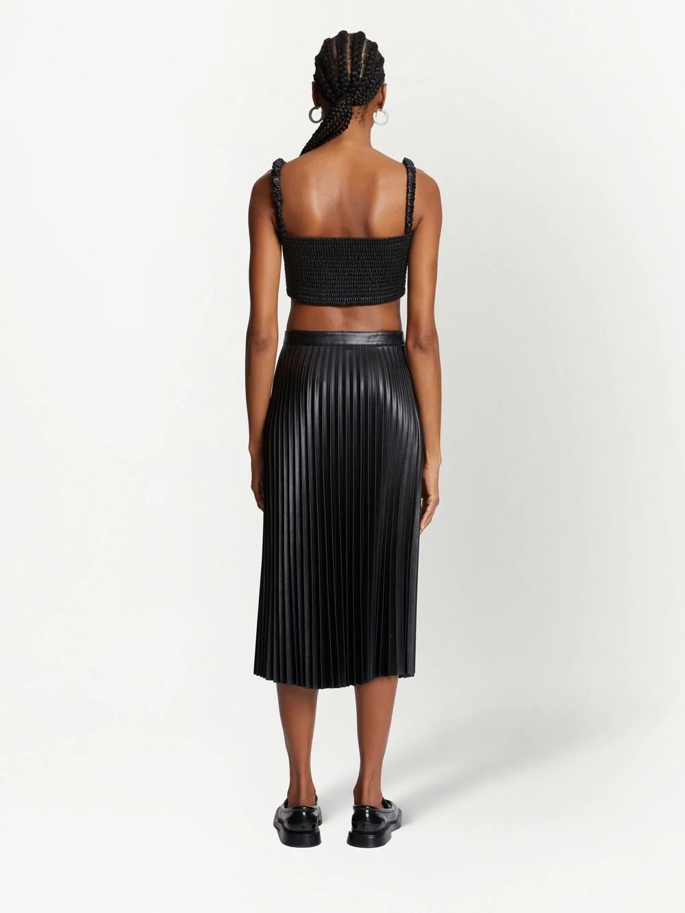 high-waisted pleated skirt - 4