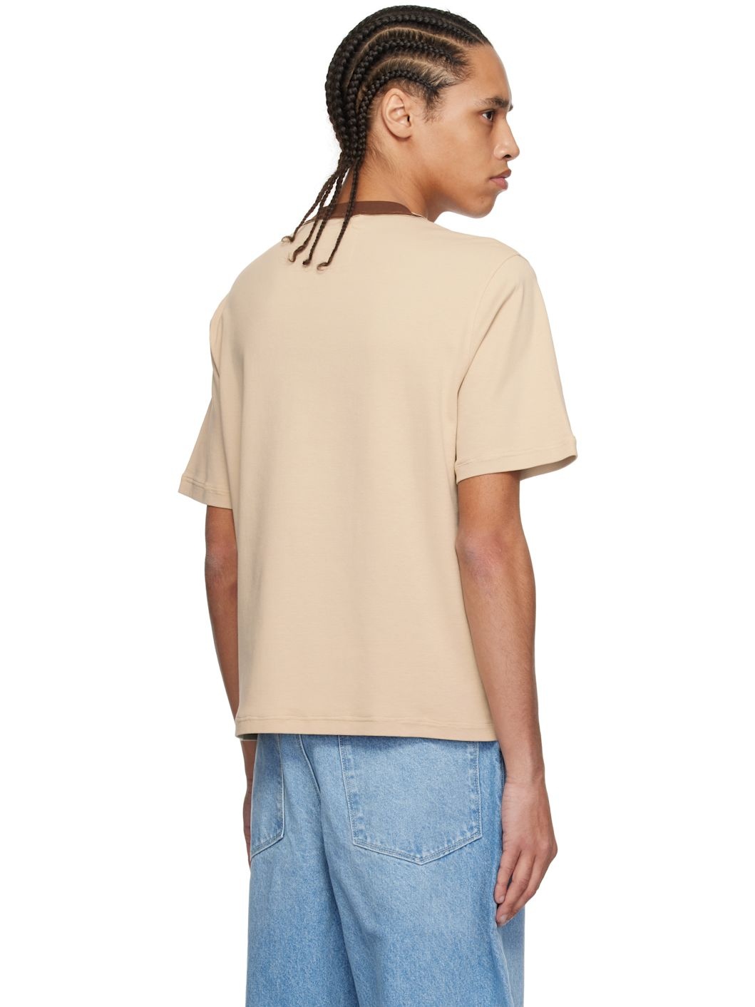 Brown Normal 1/1 Rib T-shirt - 3