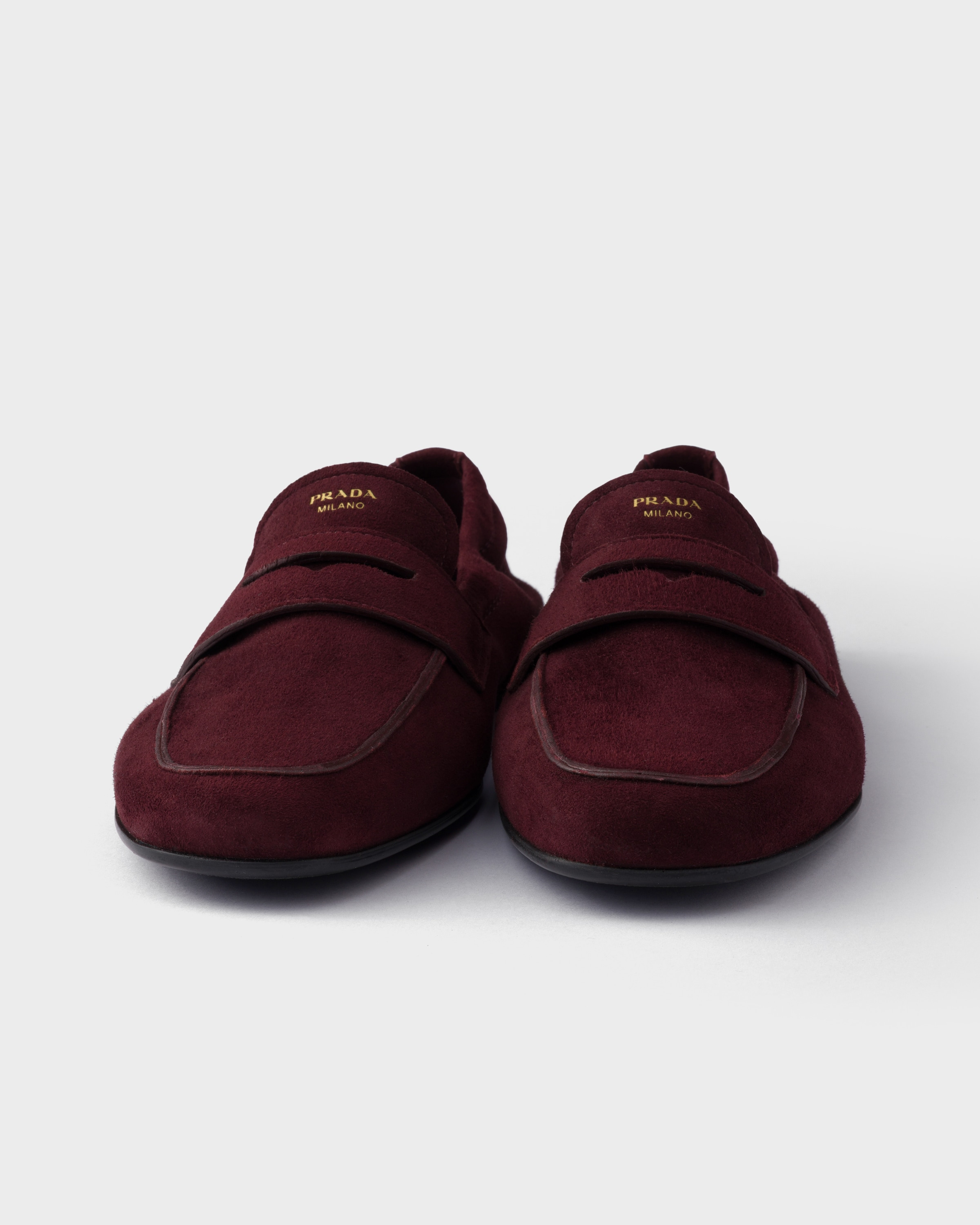 Shuffle antiqued suede loafers - 5