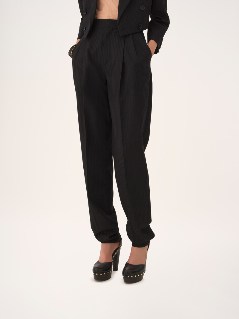 HIGH-RISE WIDE-LEG PANTS IN WOOL 3