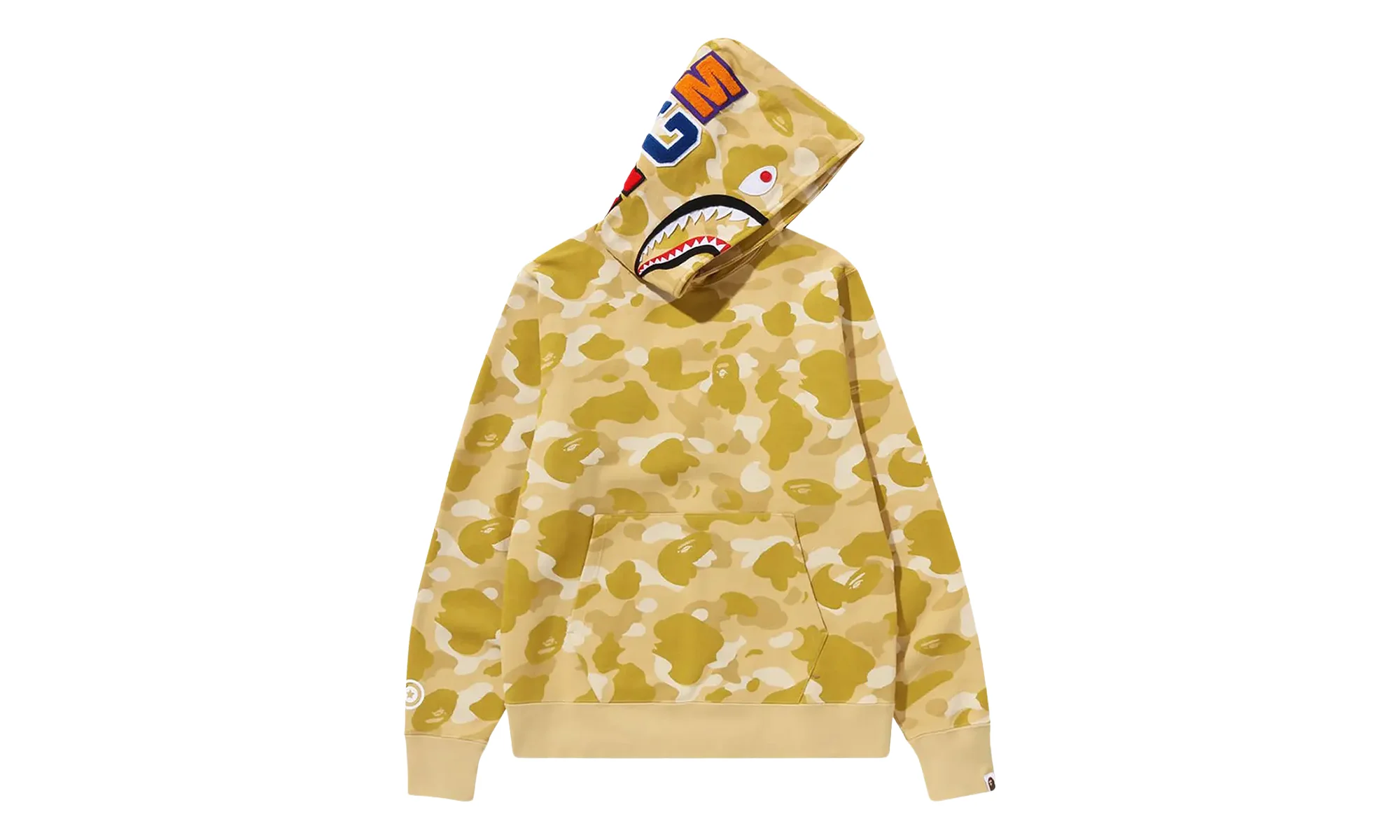 Color Camo Shark Pullover Hoodie "Yellow" 1K30 114 002 YELLOW - 1