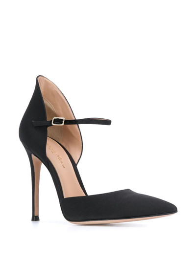 Gianvito Rossi point-toe satin pumps outlook