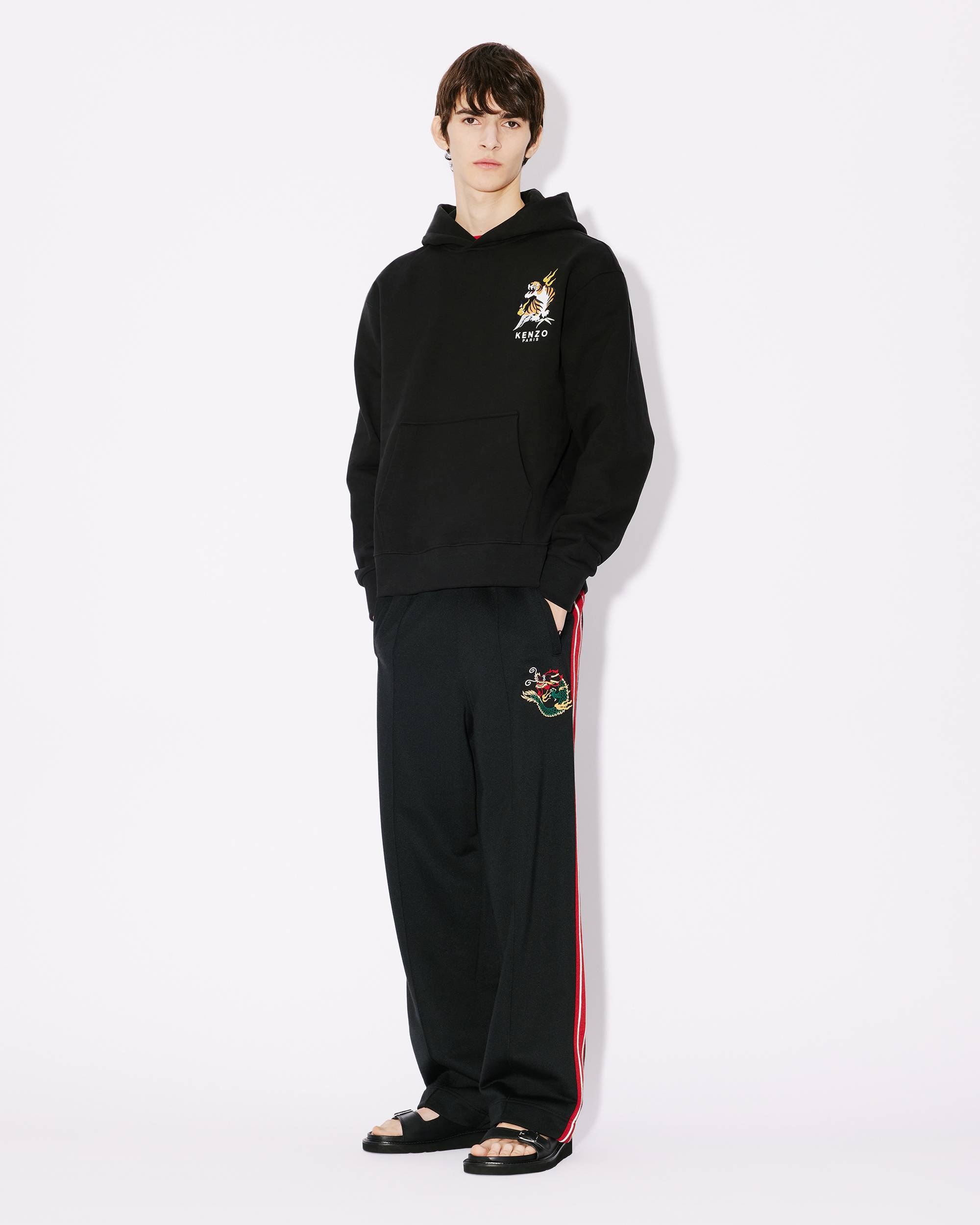 'Year of the Dragon' classic hooded embroidered sweatshirt - 5