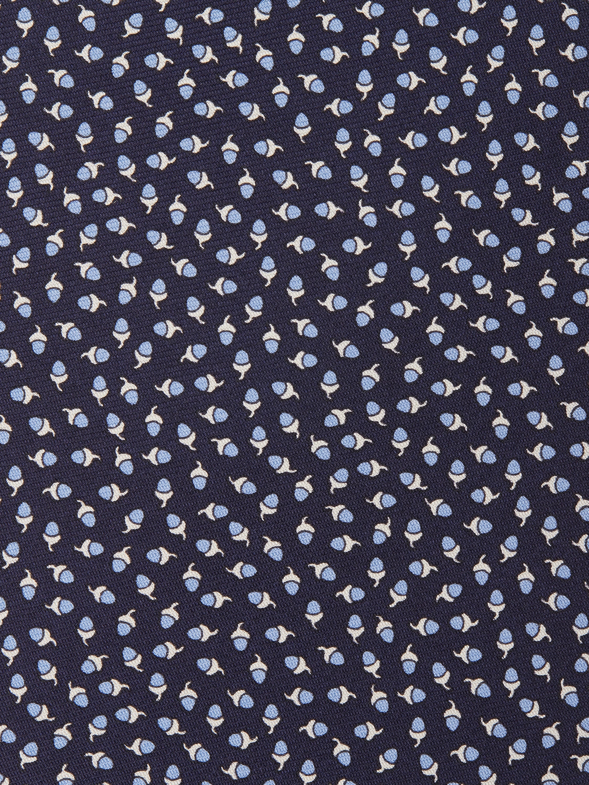 DARK BLUE SILK TIE - 2